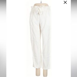 Zara TRF Paper Bag Belted Waist Straight Leg Pants